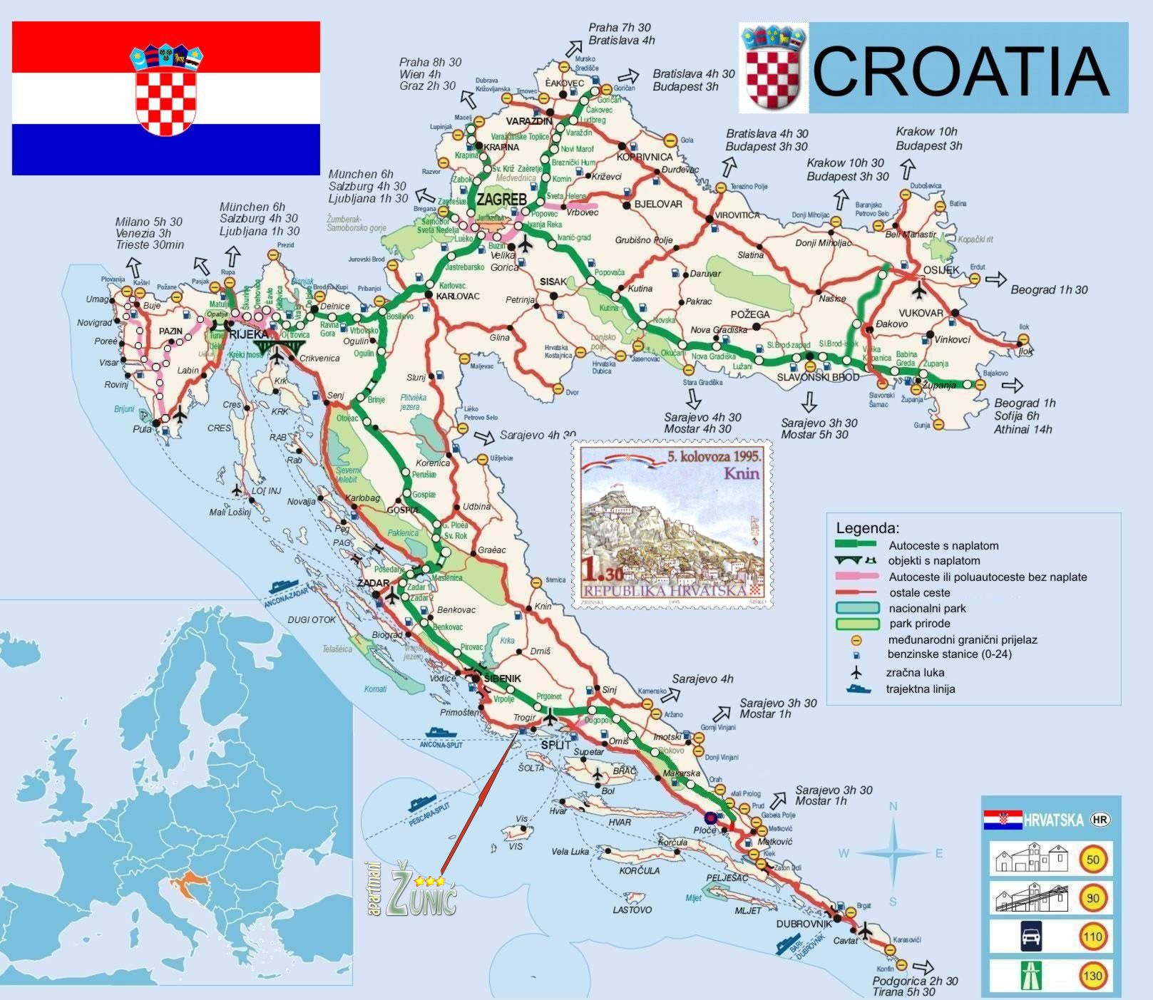 blizna donja karta Apartments Žunić   Seget Donji   Trogir   Dalmatia   Croatia blizna donja karta